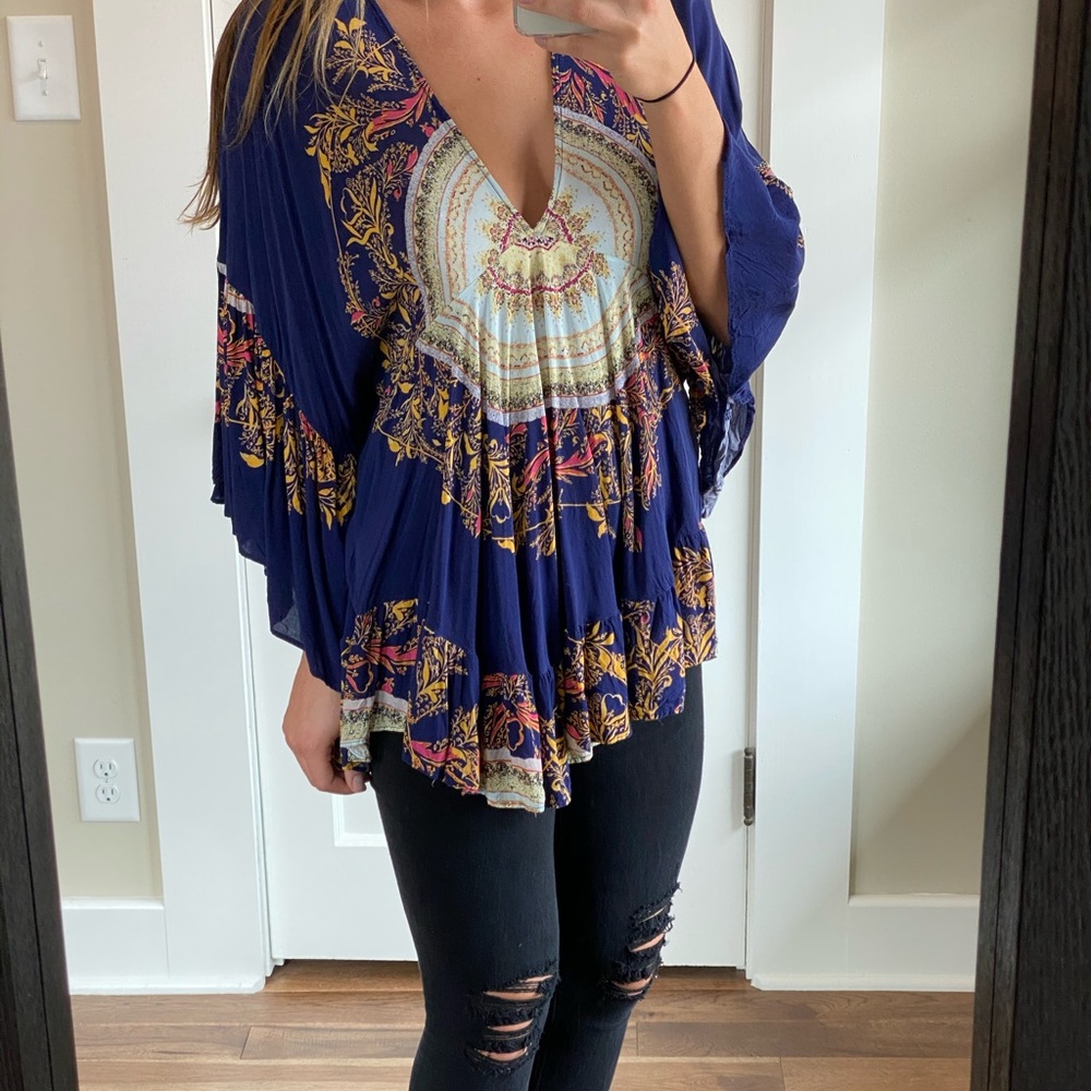 Free People Sunset Dreams Printed Tunic